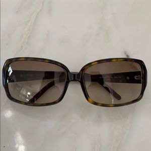 Fendi 59MM tortoise shell square rim sunglasses